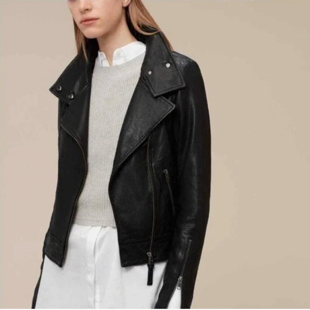 Mackage for Aritzia Black Kenya Leather Jacket XXXS